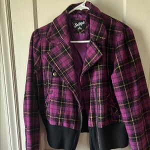 South Pole Purple and Black Blazer